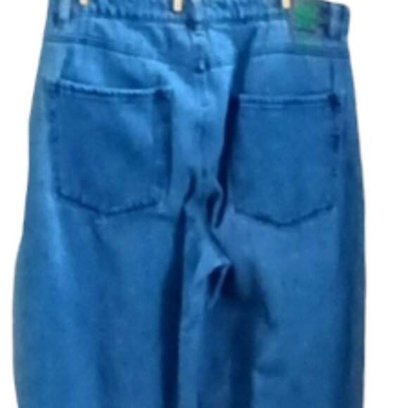 Empyre Ladies TORI Billie Wash Skate Jeans Embroidered Logo Blue Denim Size‎ 9 - Picture 8 of 10